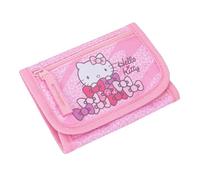 Baagl Brustbeutel Mädchen - Geldbörse für Kinder - Geldbeutel, Mini Portemonnaie, Kleingeld Münzbörse (Hello Kitty Sweet Leopard)