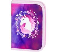 Baagl Federmäppchen für Mädchen, Schüleretui, Federtasche, Federmappe für Schreibwaren, Etui, Federpenal, Schulmäppchen (Pferd)