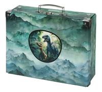 BAAGL DINO Faltbarer Schulkoffer, grün, größe os