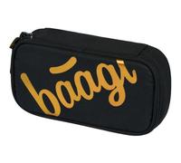 Baagl Federmäppchen für Jungen, Mädchen - Schulmäppchen für Schreibwaren - Schulsachen Federtasche, Kinder Federmappe, Etui für Schule (Metallic Bronze)