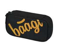 Baagl Federmäppchen für Jungen, Mädchen - Schulmäppchen für Schreibwaren - Schulsachen Federtasche, Kinder Federmappe, Etui für Schule (Metallic Bronze)