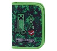 Baagl Federmäppchen für Jungen - Schüleretui, Federtasche, Federmappe für Schreibwaren - Etui, Federpenal, Schulmäppchen (Minecraft Boom)