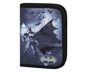Baagl Federmäppchen für Jungen - Schüleretui, Federtasche, Federmappe für Schreibwaren - Etui, Federpenal, Schulmäppchen (Batman Storm)