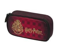 Baagl Federmäppchen für Jungen - Schulmäppchen für Schreibwaren - Schulsachen Federtasche, Kinder Federmappe, Etui für Schule (Harry Potter Hogwarts Weinrot)