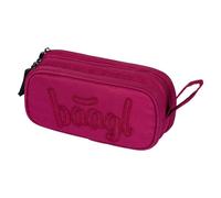 Baagl Federmäppchen für Mädchen, Jungen, Schule Mäppchen, Federmappe mit 3 Fächer, Federtasche für Teenager, Kinder Etui (Ruby)