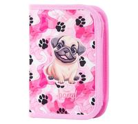 Baagl Federmäppchen für Mädchen - Schüleretui, Federtasche, Federmappe für Schreibwaren - Etui, Federpenal, Schulmäppchen (Pfötchen)