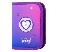 Baagl Federmäppchen für Mädchen - Schüleretui, Federtasche, Federmappe für Schreibwaren - Etui, Federpenal, Schulmäppchen (Herz)