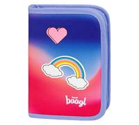 Baagl Federmäppchen für Mädchen - Schüleretui, Federtasche, Federmappe für Schreibwaren - Etui, Federpenal, Schulmäppchen (Hippie)