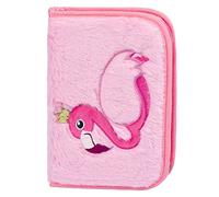 Baagl Federmäppchen für Mädchen - Schüleretui, Federtasche, Federmappe für Schreibwaren - Etui, Federpenal, Schulmäppchen (Flamingo)