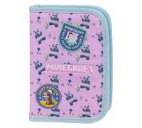 Baagl Federmäppchen für Mädchen - Schüleretui, Federtasche, Federmappe für Schreibwaren - Etui, Federpenal, Schulmäppchen (Minecraft Panda)