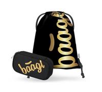 Baagl Federmäppchen und Turnbeutel Set 2-teilig Schule Sportbeutel - Gold | Federtasche, Gymsack und Etui für Jungen und Mädchen bieten viel Platz für wichtige Schreibutensilien und Sportkleidung.