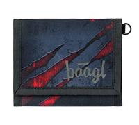 Baagl Geldbeutel Jungen Mädchen Geldbörse Kinder Kleines Portemonnaie Teenager Geldtasche Kinderportmonee (Volcano)