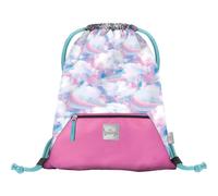 Baagl Turnbeutel für Mädchen, Wasserdichte Schuhbeutel für Kinder, Schule und Kindergarten Sportbeutel, Sportsack (Himmel)