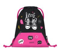 Baagl Turnbeutel für Mädchen - Wasserdichte Schuhbeutel für Kinder - Schule und Kindergarten Sportbeutel, Sportsack (Turnschuhe)