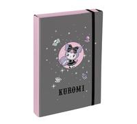 Baagl Heftbox A4 JUMBO Sammelmappe für Kinder Mädchen - Kuromi Grey