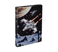 Baagl Heftbox für Schulranzen - Heftmappe A4 für Kinder mit Gummiband und Innenklappen - Sammelmappe, Sammelbox mit Gummizug für Jungen (Pixel Space)