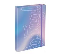 Baagl Heftbox für Schulranzen - Heftmappe A4 JUMBO für Kinder mit Gummiband und Innenklappen - Sammelmappe, Sammelbox mit Gummizug für Jungen (Sky)