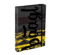 Baagl Heftbox für Schulranzen - Heftmappe A4 JUMBO für Kinder mit Gummiband und Innenklappen - Sammelmappe, Sammelbox mit Gummizug für Jungen (Dune)