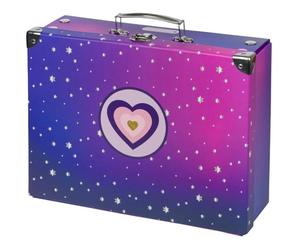 BAAGL HERZ Faltbarer Schulkoffer, violett, größe os