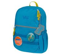 Baagl Kindergartenrucksack Jungen - Kleiner Kinderrucksack mit Brustgurt & 2 wechselbaren Patches - personalisierbar mit Namen oder Bild - Rucksack für Kita & Krippe, 10 l (Wolf)