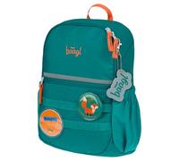 Baagl Kindergartenrucksack Mädchen - Kleiner Kinderrucksack mit Brustgurt & 2 wechselbaren Patches - personalisierbar mit Namen oder Bild - Rucksack für Kita & Krippe, 10 l (Fuchs)
