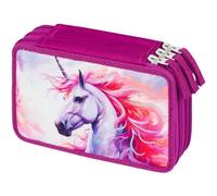 Schulmäppchen dreistöckig Einhorn Königreich