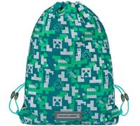 BAAGL MINECRAFT SILVER CREEPER Turnbeutel, dunkelgrün, größe os