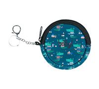 Baagl Münzbörse Kinder - Geldbörse für Jungen - Geldbeutel, Mini Portemonnaie, Kleingeld Münzbeutel (Krokodil)