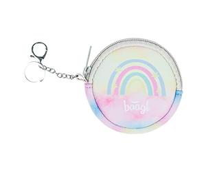 Baagl Münzbörse Kinder - Geldbörse für Mädchen - Geldbeutel, Mini Portemonnaie, Kleingeld Münzbeutel (Rainbow Unicorn)