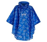 Baagl Regenponcho für Kinder - Wasserdichtes Regencape mit Kapuze & reflektierenden Elementen - Regenmantel für Jungen - Ideal auch für Fahrrad & Outdoor (Dino, S, 110)