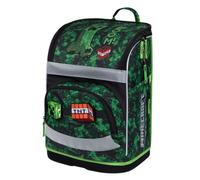 Baagl Schulranzen Jungen für 1. Klasse - Ergonomische Schultasche für Kinder Zippy Plus - Schulrucksack mit Brustgurt & Hüftgurt - Grundschule Ranzen Tornister, 21 l (Minecraft Boom)