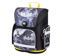 Baagl Schulranzen Jungen für 1. Klasse, Ergo Schultasche Jungs Grundschule, Leichter Kinder Ranzen Tornister Schulrucksack mit Brustgurt (Batman Storm)