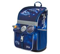 Baagl Schulranzen Jungen für 1. Klasse - Ergonomische Schultasche für Kinder Zippy - Schulrucksack mit Brustgurt - Grundschule Ranzen Tornister, 18 l (Space Ship)