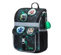 Baagl Schulranzen Jungen Mädchen für 1. Klasse - Ergonomische Schultasche für Kinder - Schulrucksack mit Brustgurt - Grundschule Ranzen Tornister