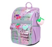 Baagl Schulranzen Jungen Mädchen für 1. Klasse - Ergonomische Schultasche für Kinder Zippy - Schulrucksack mit Brustgurt - Grundschule Ranzen Tornister, 18 l (Lavender)