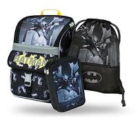 Baagl Schulranzen Jungen Mädchen Set 3 Teilig, Zippy Schultasche für 1. Klasse, Grundschule Ranzen Tornister mit Brustgurt, Ergonomischer Schulrucksack (Planeten)