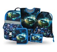 BAAGL 5 SET ZIPPY RENNAUTO Schulset, blau, größe os