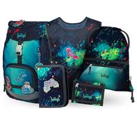 Baagl Schulranzen Jungen Set 5 Teilig Airy Schulrucksack 16,5 l - Chill