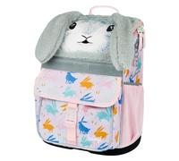 Baagl Schulranzen Mädchen für 1. Klasse - Ergonomische Schultasche für Kinder - Schulrucksack mit Brustgurt - Grundschule Ranzen Tornister (Bunny)