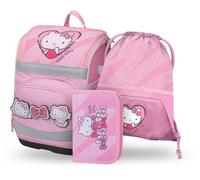 BAAGL 3 SET ZIPPY PLUS HELLO KITTY SWEET LEOPARD Schulset, rosa, größe os
