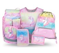 BAAGL 5 SET AIRY RAINBOW UNICORN Schulset, rosa, größe os