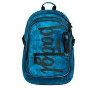 Baagl Schulrucksack für Jungen, Schulranzen für Kinder mit ergonomisch geformter Rücken, Brustgurt und reflektierende Elemente für Weiterführendeschule Mittelschule (Ocean)