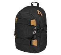 Baagl Schulrucksack für Jungen Mädchen Teenager - Skateboard Rucksack - Kinderrucksack mit Laptopfach und Brustgurt für Schule, Weiterführendeschule, Mittelschule (Darkness)