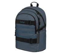 Baagl Schulrucksack für Jungen Mädchen Teenager - Skateboard Rucksack - Kinderrucksack mit Laptopfach und Brustgurt für Schule, Weiterführendeschule, Mittelschule 25 l (Dust Blue)