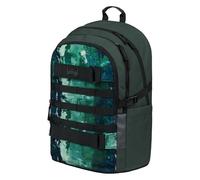 Baagl Schulrucksack für Jungen Mädchen Teenager - Skateboard Rucksack - Kinderrucksack mit Laptopfach und Brustgurt für Schule, Weiterführendeschule, Mittelschule, 25 l (Forest)