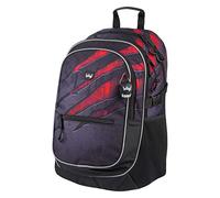 Baagl Schulrucksack für Jungen - Schulranzen für Kinder mit ergonomisch geformter Rücken, Brustgurt und reflektierende Elemente (Volcano)