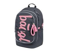 Baagl Schulrucksack für Mädchen, Schulranzen für Kinder mit ergonomisch geformter Rücken, Brustgurt und reflektierende Elemente für Weiterführendeschule Mittelschule, 25 l (Logo Rosa)
