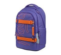 Baagl Schulrucksack für Mädchen Teenager - Skate Max - Skateboard Rucksack - Kinderrucksack mit Laptopfach und Brustgurt für Schule, Weiterführendeschule, Mittelschule, 30 l (Orange)