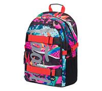 Baagl Schulrucksack für Mädchen Teenager - Skateboard Rucksack - Kinderrucksack mit Laptopfach und Brustgurt für Schule (Skate Fresh)