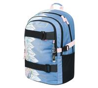 Baagl Schulrucksack für Mädchen Teenager - Skateboard Rucksack - Kinderrucksack mit Laptopfach und Brustgurt für Schule (Skate Moon)